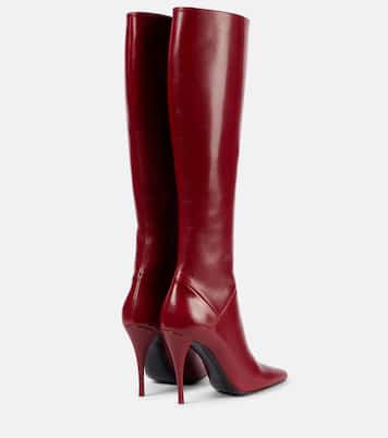 Botas altas Vivian 100 de piel | Saint Laurent