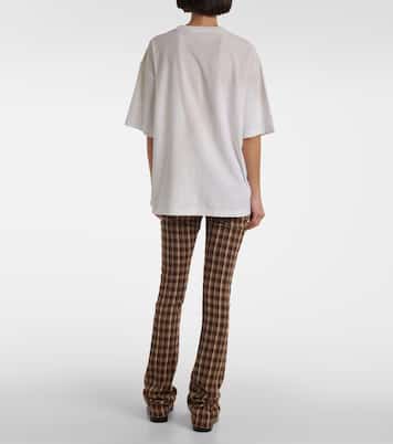 T-shirt in cotone e canapa con logo | Acne Studios