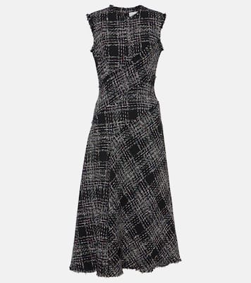 Abito midi in tweed di misto cotone | Erdem