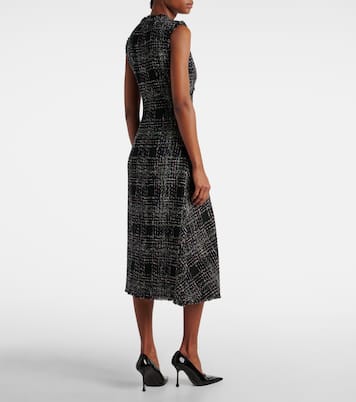Abito midi in tweed di misto cotone | Erdem