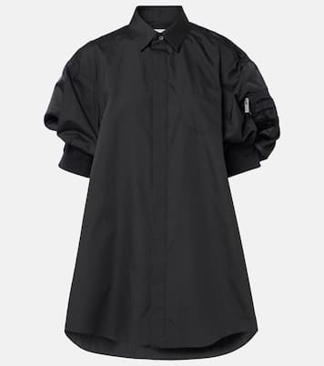 Abito chemisier in popeline e twill | Sacai