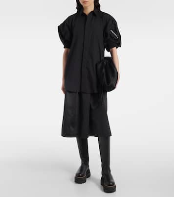 Abito chemisier in popeline e twill | Sacai