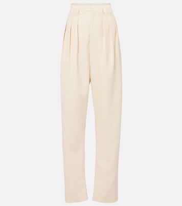 Wool-blend gabardine tapered pants | Lemaire