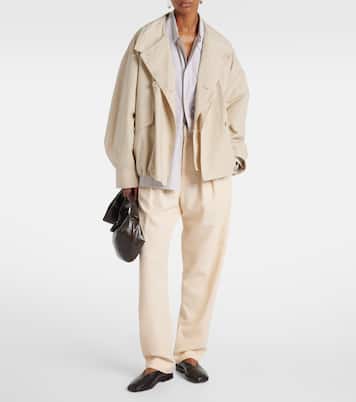 Wool-blend gabardine tapered pants | Lemaire