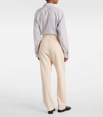 Wool-blend gabardine tapered pants | Lemaire