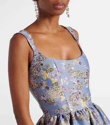 Abito lungo in jacquard floreale | Markarian