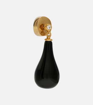 Ohrringe Onyx mit Kristallen | Toteme