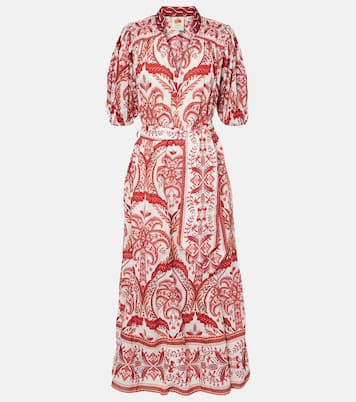 Abito lungo Tropical Cameo in cotone con stampa paisley  | Farm Rio
