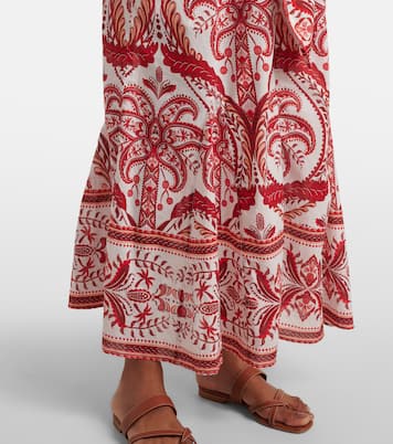 Abito lungo Tropical Cameo in cotone con stampa paisley  | Farm Rio