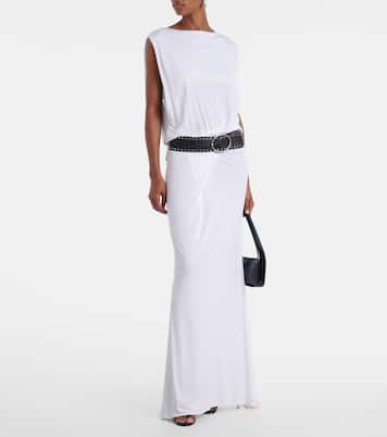 Belted draped jersey maxi dress | Christopher Esber