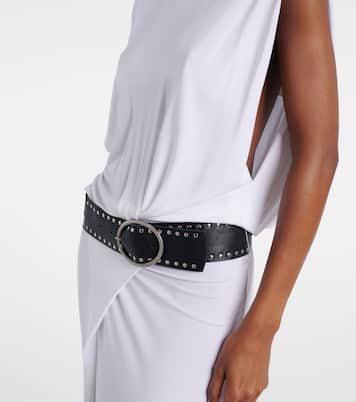 Belted draped jersey maxi dress | Christopher Esber
