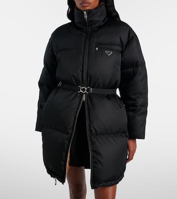 Re-Nylon belted down jacket | Prada
