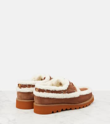 Chaussures bateau Palm Avenue en daim | Valentino Garavani