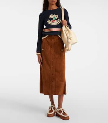Chaussures bateau Palm Avenue en daim | Valentino Garavani