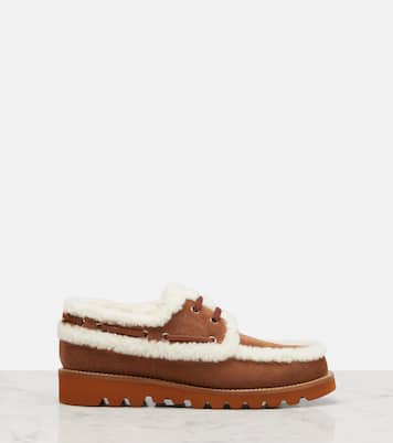 Chaussures bateau Palm Avenue en daim | Valentino Garavani