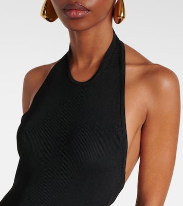 Ribbed-knit halterneck maxi dress | Nili Lotan