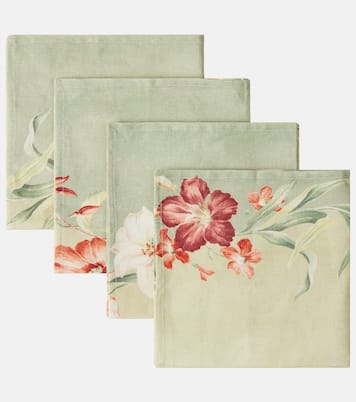 Ibiscus set of 4 linen napkins | Cabana