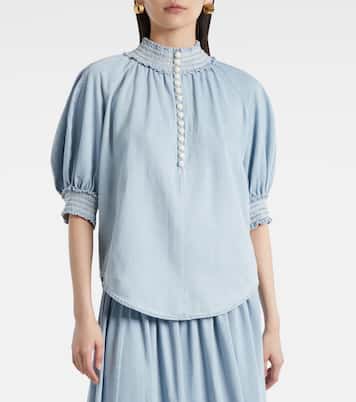 Blusa Ascension de denim | Zimmermann