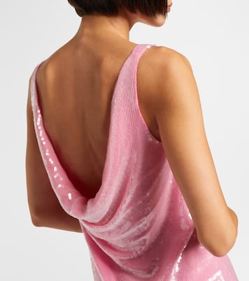Medusa '95 sequined silk slip dress | Versace