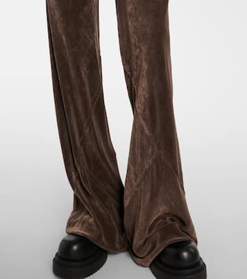 Pantalon droit à taille haute en velours | Rick Owens