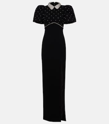 Amery embellished puff-sleeve gown | Rebecca Vallance