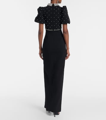 Amery embellished puff-sleeve gown | Rebecca Vallance