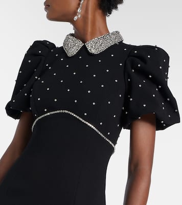 Amery embellished puff-sleeve gown | Rebecca Vallance