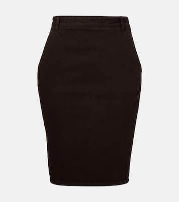 Cotton pencil skirt | Saint Laurent