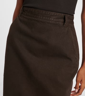 Cotton pencil skirt | Saint Laurent