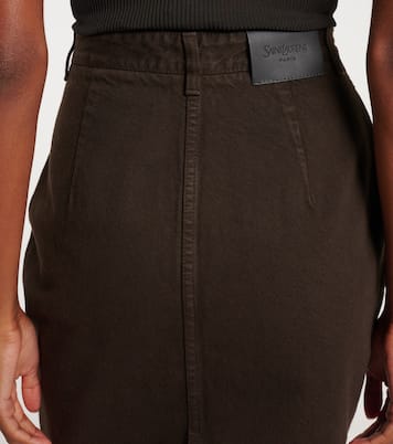 Cotton pencil skirt | Saint Laurent