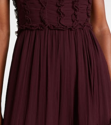 Talitha ruffled silk chiffon midi dress | Ulla Johnson