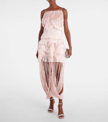Fringed patchwork camisole | Xu Zhi