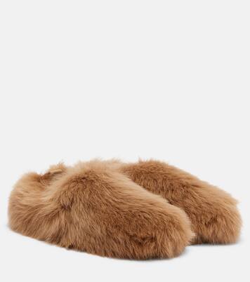 Gommino shearling slip-on shoes | Tod's