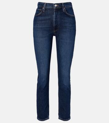 Riley high-rise straight jeans | Agolde