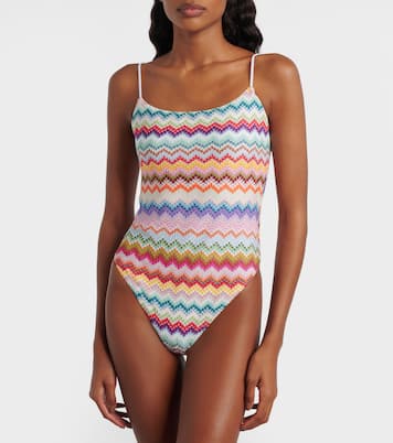 Zig Zag lamé swimwsuit | Missoni