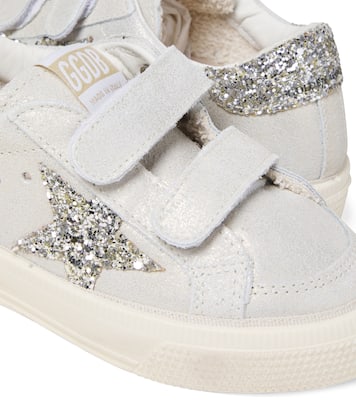 Sneakers May School aus Leder mit Glitter | Golden Goose Kids