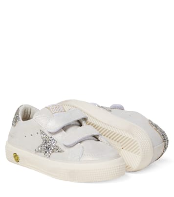 Sneakers May School aus Leder mit Glitter | Golden Goose Kids