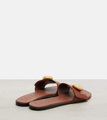 Pantoletten Pebble aus Leder | Loewe