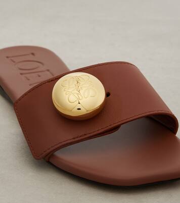 Pantoletten Pebble aus Leder | Loewe