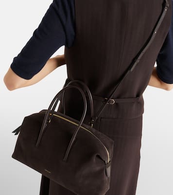 Stockholm Medium suede top-handle bag | DeMellier