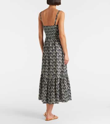 Vestido midi Nadine en mezcla de algodón | Ulla Johnson