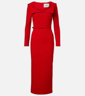 Belted wool midi dress | Roland Mouret