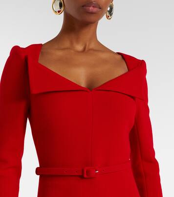 Belted wool midi dress | Roland Mouret