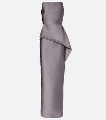 Vestido de fiesta de tafetán con cristales | Roland Mouret