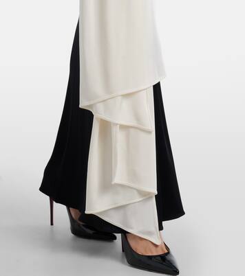 Leia scarf-detail halterneck gown | The New Arrivals Ilkyaz Ozel