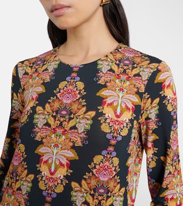 Bedrucktes Maxikleid aus Jersey | La DoubleJ