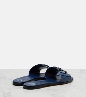 VLogo patent leather slides | Valentino Garavani