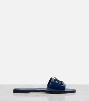 VLogo patent leather slides | Valentino Garavani