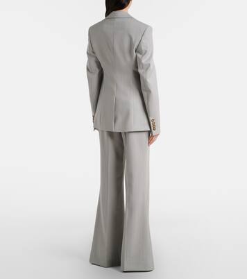 条纹羊毛阔腿裤 | Stella McCartney