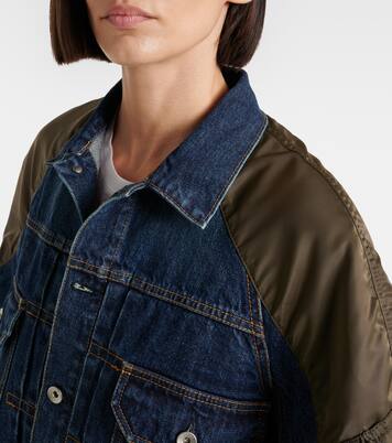 Chaqueta en denim y sarga | Sacai